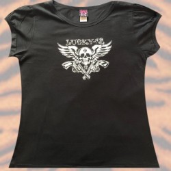 T-shirt Lucky 13 - Winged Skull - Guns