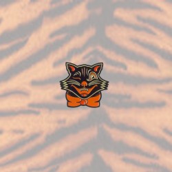 Sourpuss Black Cat enamel pin