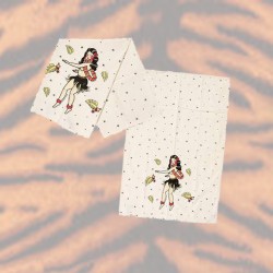 Sourpuss Hula Girl Tea Towel