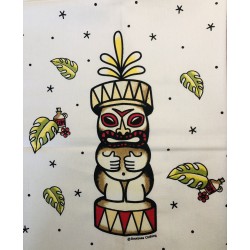 Sourpuss Tiki Dish Towel