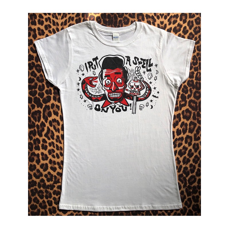 Girlie Ringer T-shirt Screamin' Jay Hawkins - I Put A Spell On You